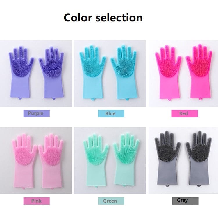 Silicone Washing Gloves β Multi-Purpose Dishwashing & Cleaning Gloves