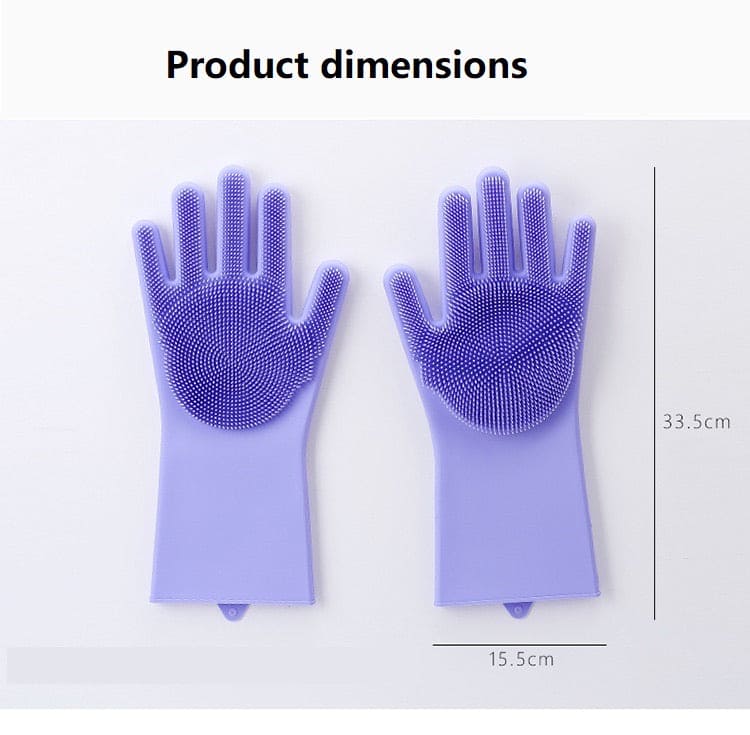 Silicone Washing Gloves – Multi-Purpose Dishwashing & Cleaning Gloves